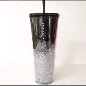 Starbucks Holiday Black Glitter Tumbler